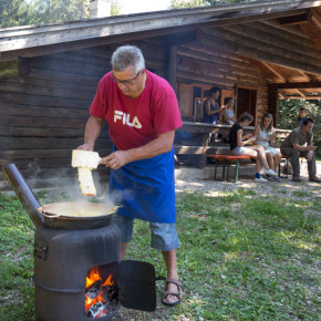 Grillfeier bei der Boos-Hütte